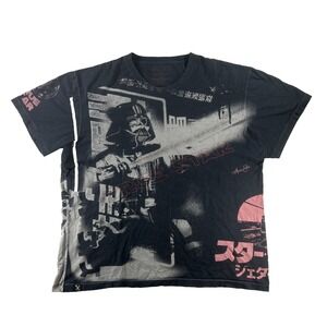 Vintage Marc Ecko Cut & Sew Star Wars T-Shirt Men's 2XL Darth Vader Grunge Goth